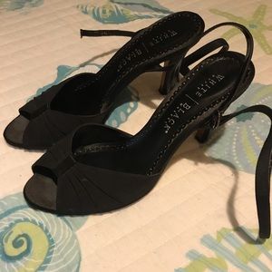 White House Black Market Size 8.5 dress shoes, ankle straps.